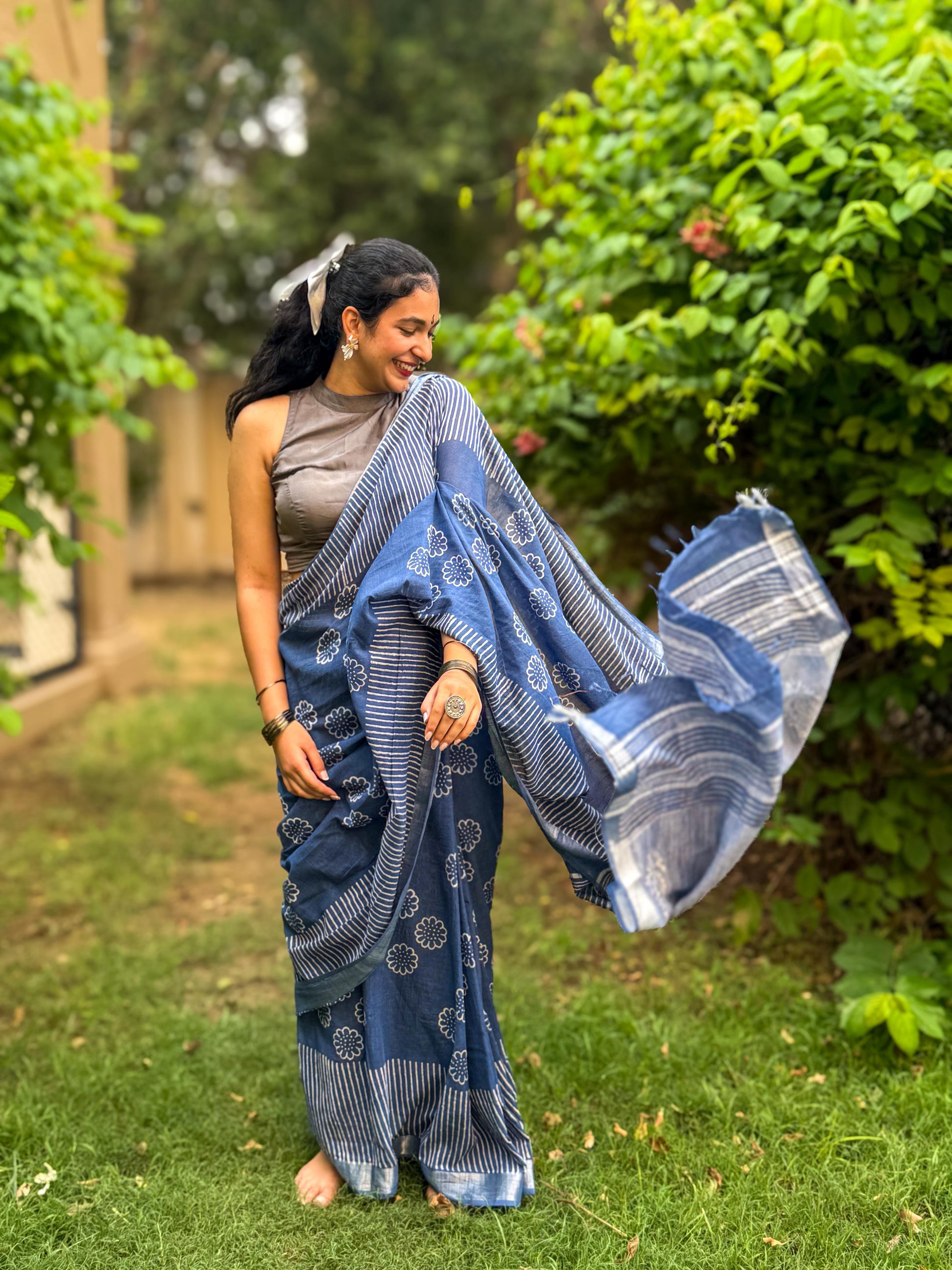 Neelantar (नीलान्तर) - Not just a saree, but a breath of blue.