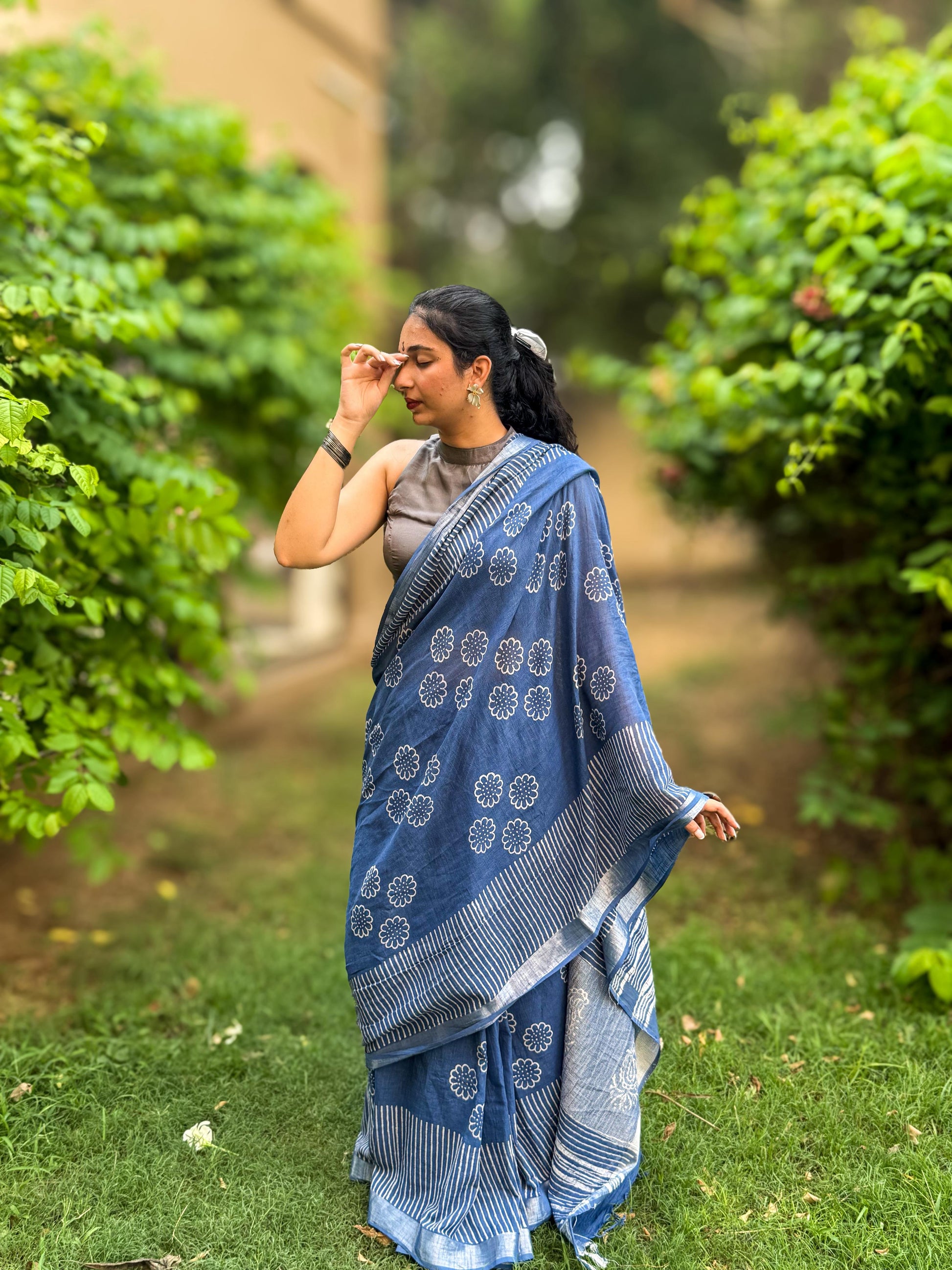 Neelantar (नीलान्तर) - Not just a saree, but a breath of blue.