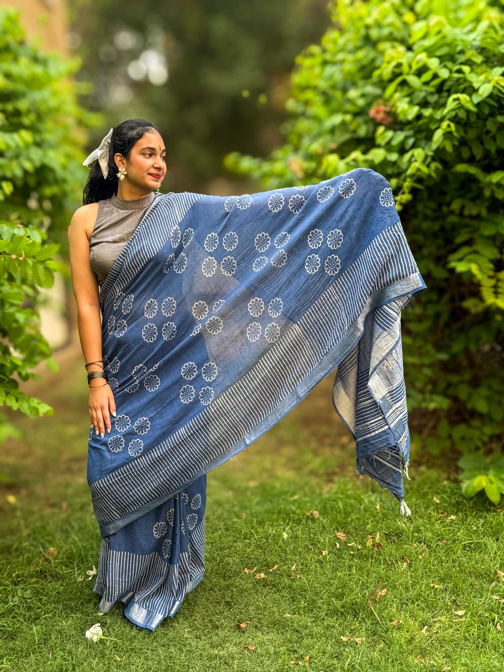 Neelantar (नीलान्तर) - Not just a saree, but a breath of blue.